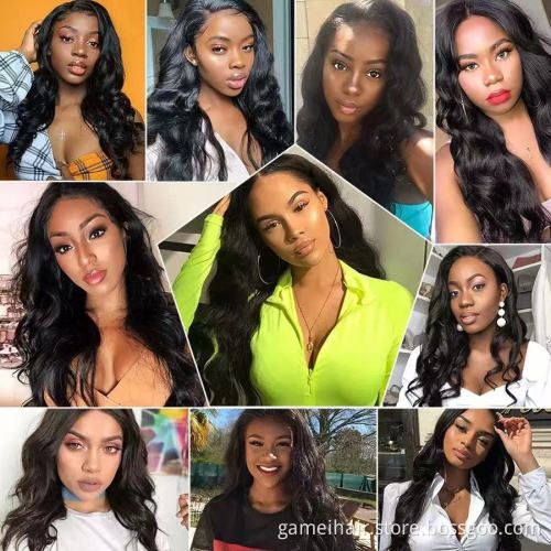 Cheap Body Wave Lace Frontal Wig Raw Brazilian Virgin Afro Human Hair Glueless Hd Full Lace Front Wig For Black Women Vendor
